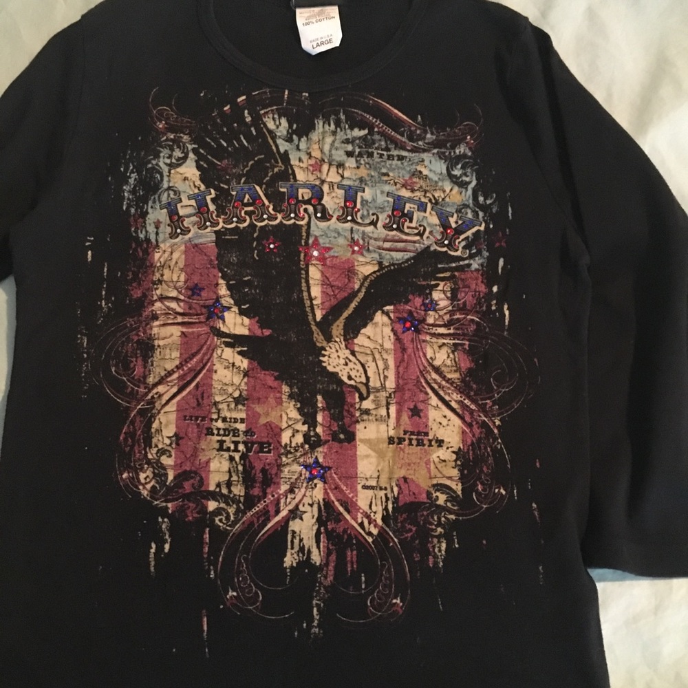 Women’s Harley-Davidson 3/4 sleeved T-shirt
